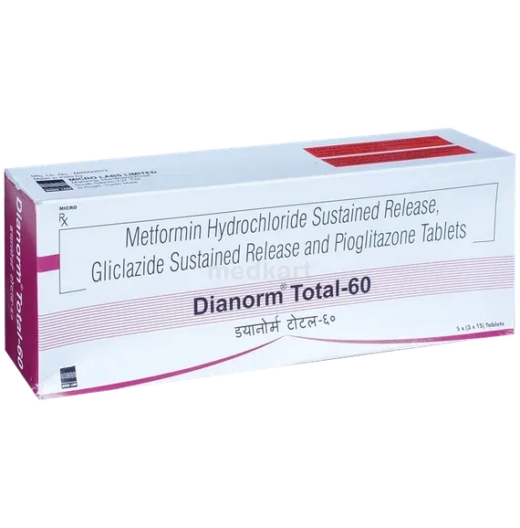 dianorm total 60mg tablet 10's